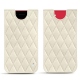 Pochette cuir Apple iPhone SE (2020) - Blanc escumo - Couture