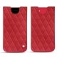Pochette cuir Apple iPhone SE (2020) - Rouge troupelenc - Couture