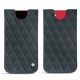 Apple iPhone SE (2020) leather pouch - Blu marino - Couture