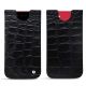 Capa em pele Apple iPhone SE (2020) - Crocodile nero