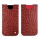 Custodia in pelle Apple iPhone SE (2020) - Autruche ciliegia
