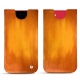 Apple iPhone SE (2020) leather pouch - Orange Patine