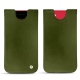 Apple iPhone SE (2020) leather pouch - Vert Veggie