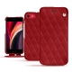 Capa em pele Apple iPhone SE (2020) - Rouge - Couture ( Nappa - Pantone 199C ) 