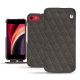 Apple iPhone SE (2020) leather case - Anthracite - Couture ( Pantone 424C ) 