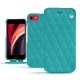 レザーケース Apple iPhone SE (2020) - Bleu fluo - Couture