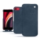Custodia in pelle Apple iPhone SE (2020) - Jean vintage ( Roughtcut - Pantone 285U  ) 