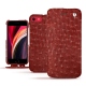 Funda de piel Apple iPhone SE (2020) - Autruche ciliegia