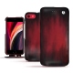 Housse cuir Apple iPhone SE (2020) - Rouge Patine