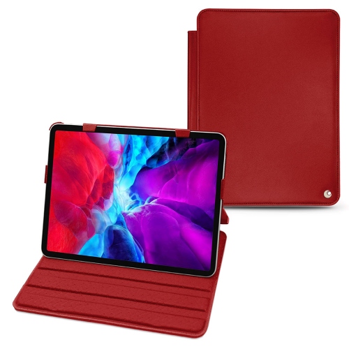 Estojo Noreve com aba vertical para iPad Pro 11'' 2020/2021Rouge ( Nappa - Pantone #d50032 ) 