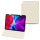 レザーケースApple iPad Pro 11" (2020) - Blanc - Couture ( Bologna - White ) 