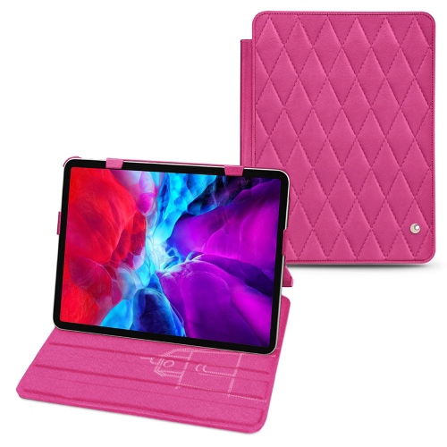Les housses à rabat vertical Noreve pour iPad Pro 11‘’ 2020/2021Rose BB - Couture ( Pantone #DB599F )
