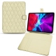Housse cuir Apple iPad Pro 11" (2020) - Ivoire - Couture ( Sleek P C12 - White ) 
