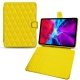 Apple iPad Pro 11" (2020) leather case - Jaune fluo - Couture