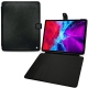 Apple iPad Pro 12.9" (2020) leather case - Dark vintage ( Roughtcut - Black#5256 ) 