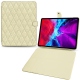 Lederschutzhülle Apple iPad Pro 12.9" (2020) - Ivoire - Couture ( Sleek P C12 - White ) 