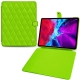 Apple iPad Pro 12.9" (2020) leather case - Vert fluo - Couture