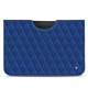 レザーケース Apple iPad Pro 12.9" (2020) - Bleu océan - Couture ( Nappa - Pantone 293C ) 