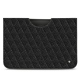 レザーケース Apple iPad Pro 12.9" (2020) - Ebène - Couture ( Sleek P C12 - Black ) 