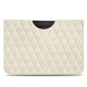 Apple iPad Pro 12.9" (2020) leather pouch - Blanc escumo - Couture