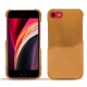 Apple iPhone SE (2020) leather cover - Or Maïa ( Pantone 871C ) 