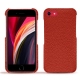 Coque cuir Apple iPhone SE (2020) - Papaye ( Pantone 180C ) 