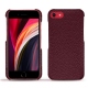 Capa em pele Apple iPhone SE (2020) - Lie de vin ( Pantone 5115C ) 