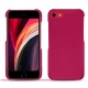 Coque cuir Apple iPhone SE (2020) - Rose fluo