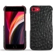 Apple iPhone SE (2020) leather cover - Autruche nero