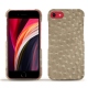 Apple iPhone SE (2020) leather cover - Autruche desert