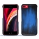 Apple iPhone SE (2020) leather cover - Bleu Patine