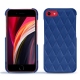 Apple iPhone SE (2020) leather cover - Bleu océan - Couture ( Nappa - Pantone 293C ) 