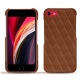 Custodia in pelle Apple iPhone SE (2020) - Marron - Couture ( Nappa - Pantone 1615C ) 