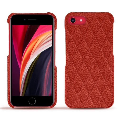 As melhores capas em pele para Apple iPhone SE (2020/2022)Papaye - Couture ( Pantone #b54317 ) 