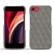 Apple iPhone SE (2020) leather cover - Acier vintage - Couture