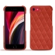 Apple iPhone SE (2020) leather cover - Arange clouquié - Couture