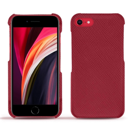 The best leather cases for Apple iPhone SE (2020/2022)Rouge passion ( Pantone #a6192e ) 