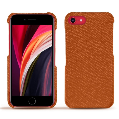 Le meilleur des coques en cuir pour Apple iPhone SE (2020/2022)Orange vibrant ( Pantone #e36b39 ) 