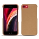 Funda de piel Apple iPhone SE (2020) - Beige Veggie