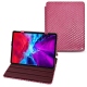 Apple iPad Pro 12.9" (2020) leather case - Serpent ciclamino
