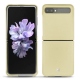 Custodia in pelle Samsung Galaxy Z Flip - Beige ( Nappa - Pantone 7502C ) 