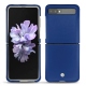 Lederschutzhülle Samsung Galaxy Z Flip - Bleu océan ( Nappa - Pantone 293C ) 