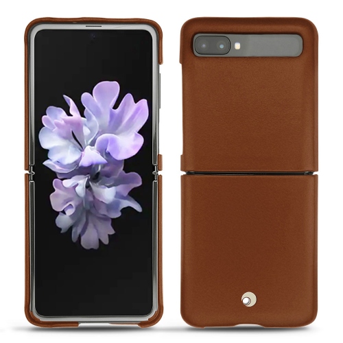 Capa em pele Samsung Galaxy Z FlipMarron ( Nappa - Pantone #8B4720 ) 