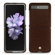 Samsung Galaxy Z Flip leather cover - Châtaigne ( Pantone 476C ) 