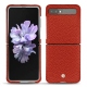 Lederschutzhülle Samsung Galaxy Z Flip - Papaye ( Pantone 180C ) 