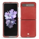Lederschutzhülle Samsung Galaxy Z Flip - Cerise vintage ( Pantone 185C ) 