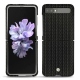Lederschutzhülle Samsung Galaxy Z Flip - Abaca nero