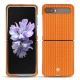 Lederschutzhülle Samsung Galaxy Z Flip - Abaca arancio