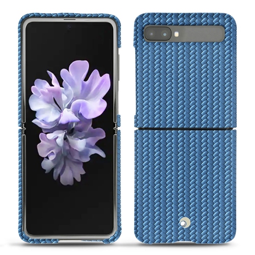Protections en cuir (coque, étui, housse) pour Samsung Galaxy Z Flip par NoreveAbaca ishia ( Pantone #395775 ) 