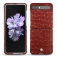 Funda de piel Samsung Galaxy Z Flip - Autruche ciliegia